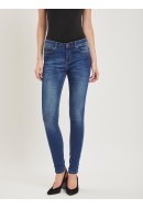 Women Jeans Object SkynnySophie Obb251 Dark Blue Denim